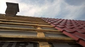 Roof tilke metal sheet